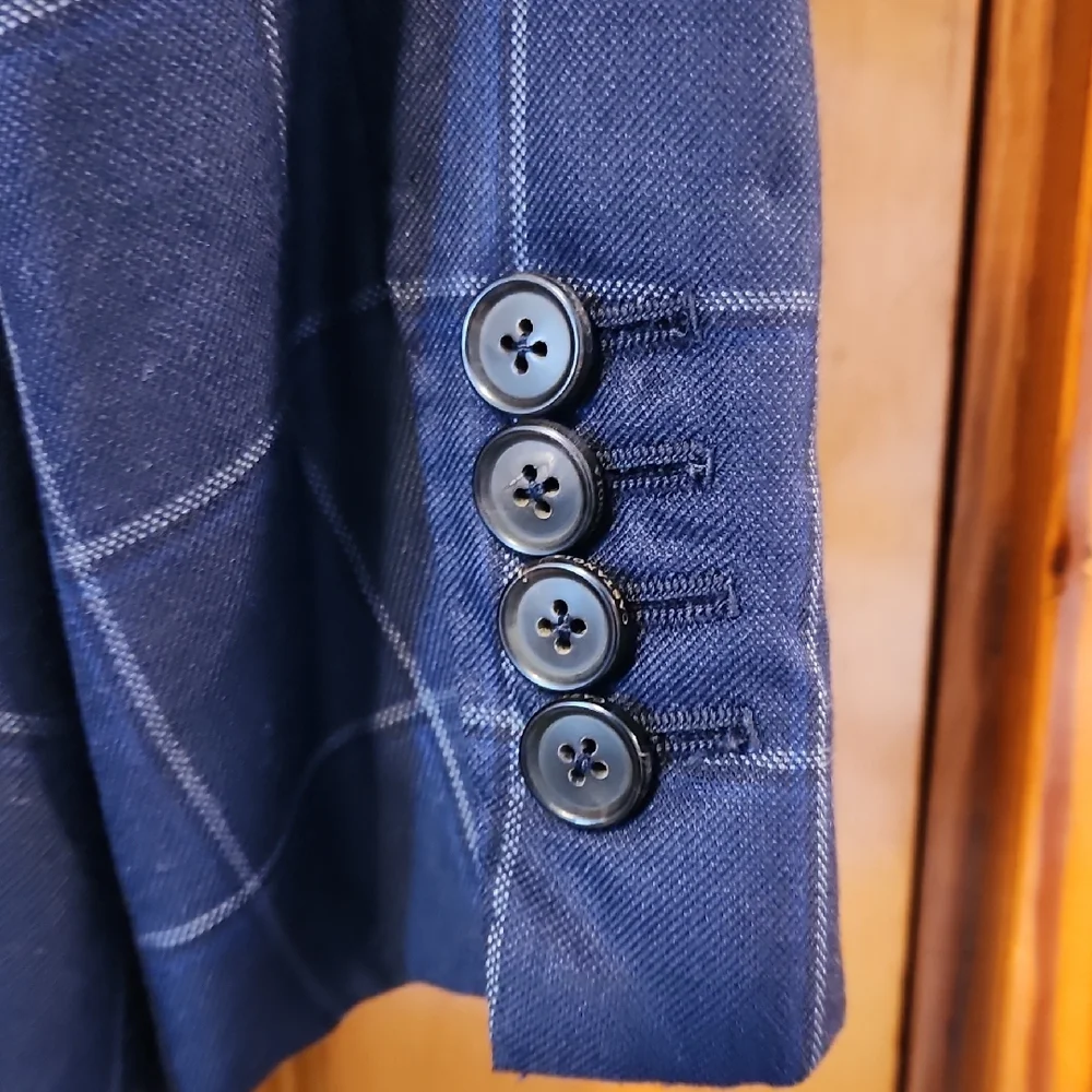 Sartoria Castangia Platinum Collection Silk Wool Blazer Handtailored